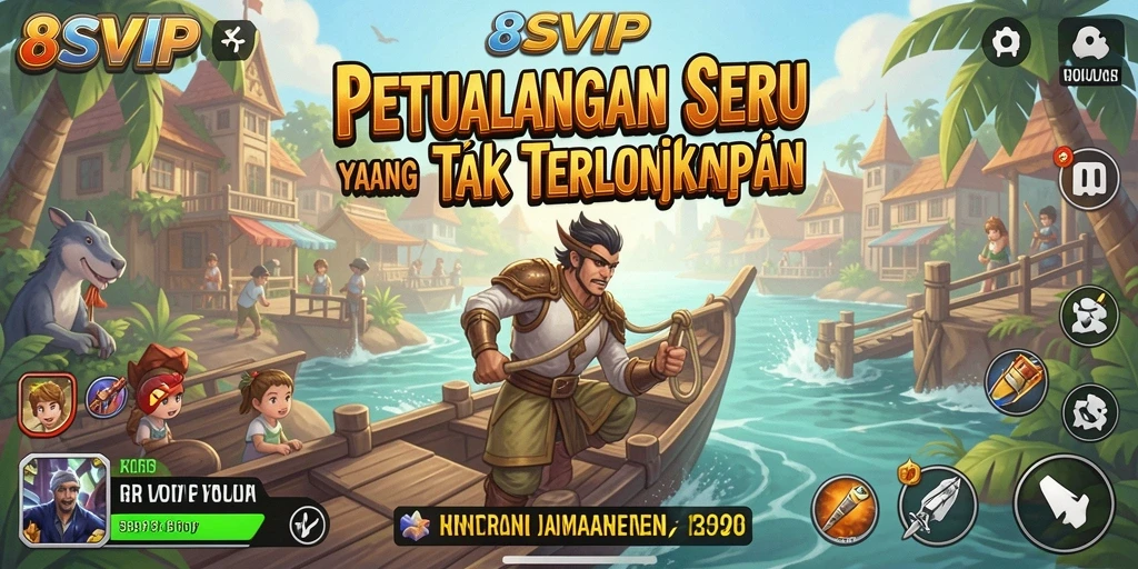 Tangkapan layar gameplay 8SVIP yang menampilkan aksi petualangan seru.