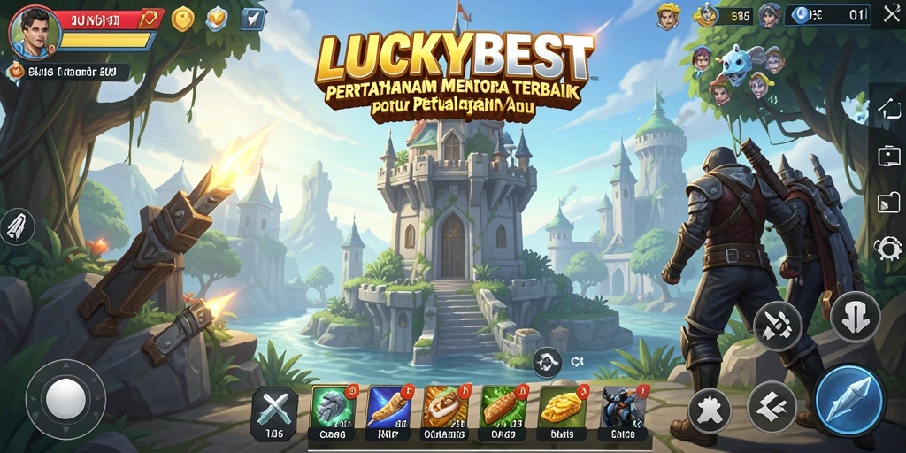 Tampilan gameplay seru dan menantang dari LUCKYBEST Tower Defense.